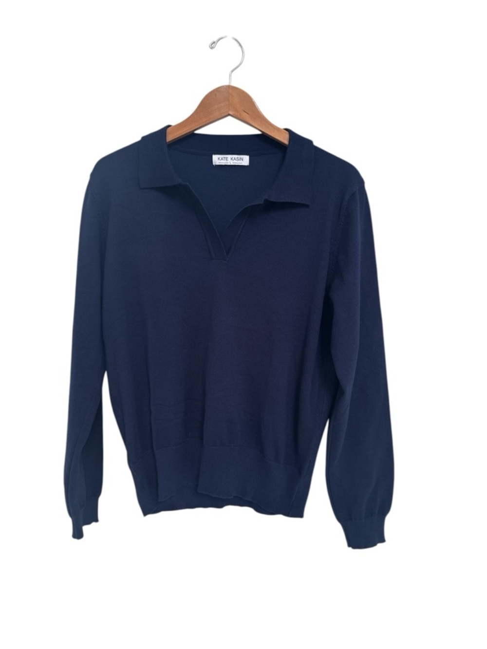 Kate Kasin Navy Knit Sweater
